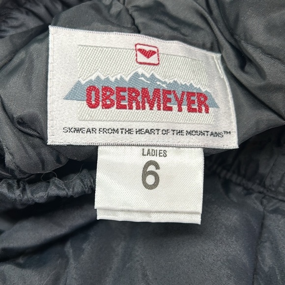 Obermeyer January Insulated Black Nylon Snow Ski Winter Pants Women's Size 6 - Picture 7 of 8
